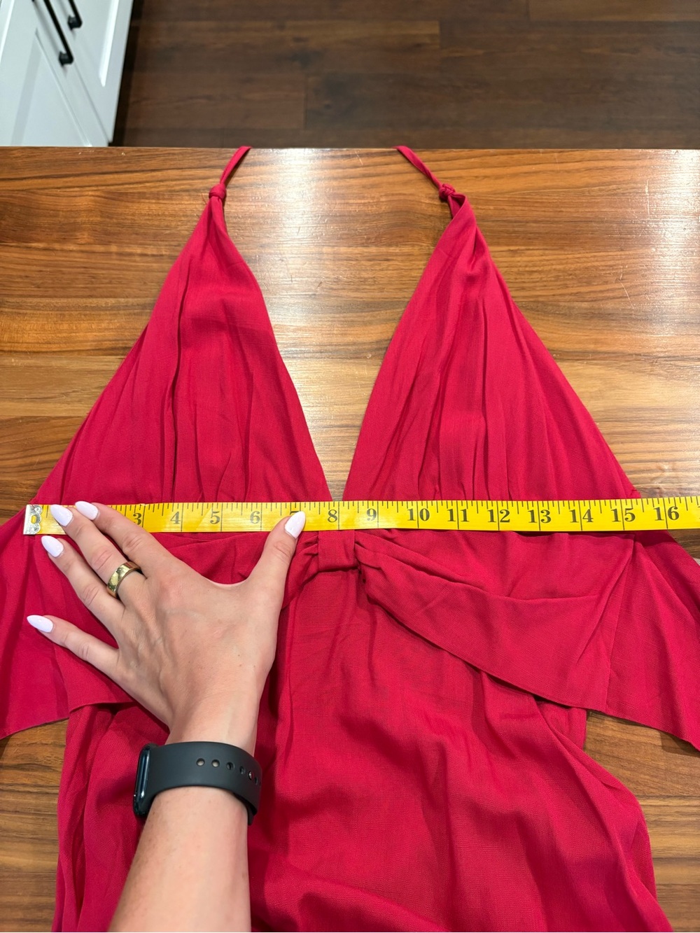 NWOT Cupshe Look Alive Red Halter Mini Dress - Picture 5 of 8
